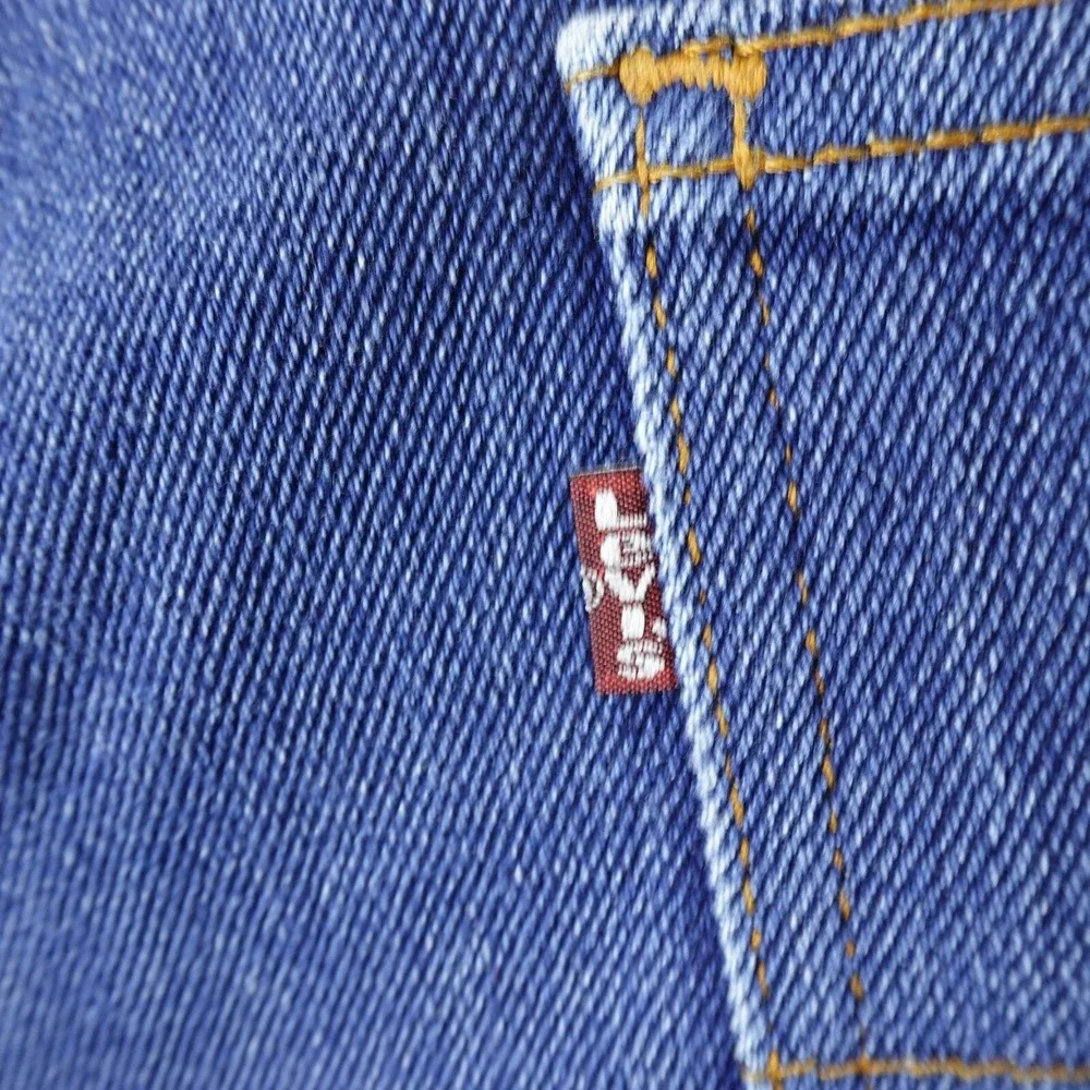 VTG Levis Jeans Mens 42X30 Dark Blue Denim Pants 517 Bootcut Western 80s 90s USA
